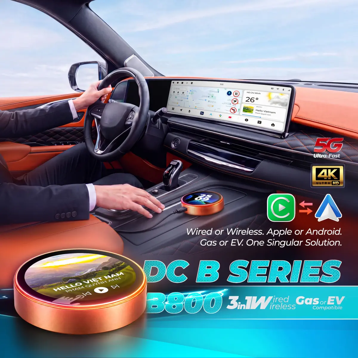 DCTECH B800 Android box for cars